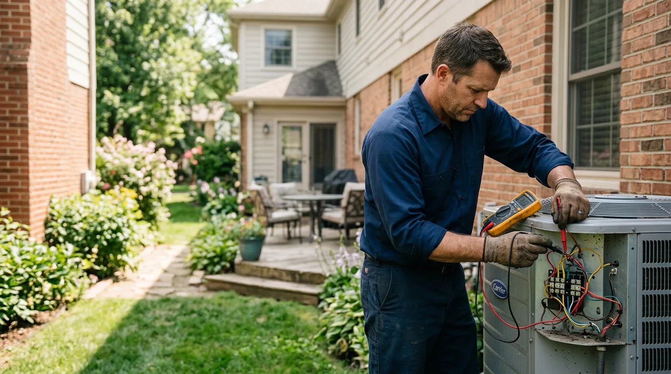 HVAC technician working near Brethren, MI